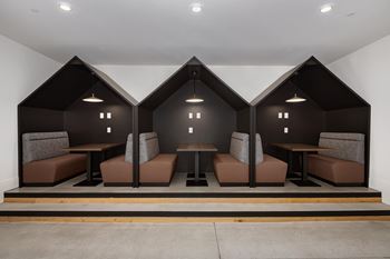 Clubhouse with a dry bar, movie lounge & innovation hubs